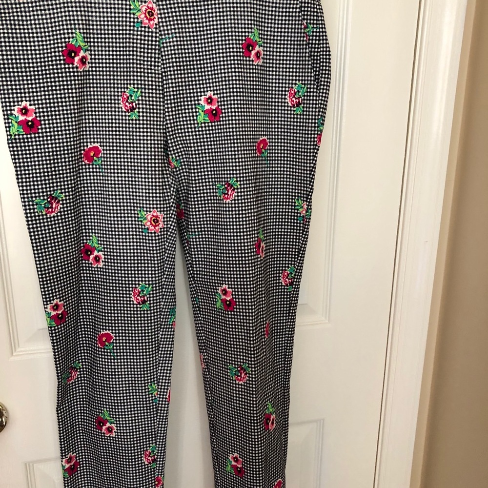 Pull on floral pants